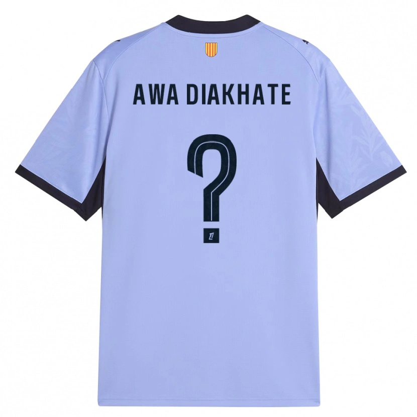 Danxen Donna Maglia Ndeye Awa Diakhate #0 Lavanda Nero Kit Gara Third 2026/27 Maglietta