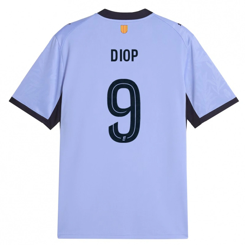 Danxen Donna Maglia Mama Diop #9 Lavanda Nero Kit Gara Third 2026/27 Maglietta