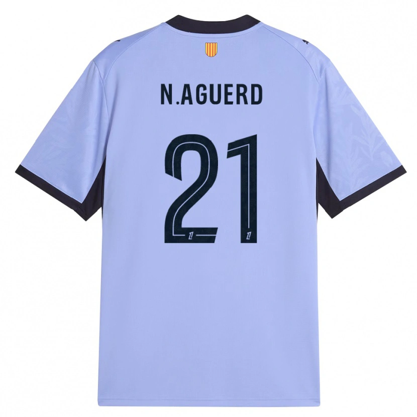 Danxen Donna Maglia Nayef Aguerd #21 Lavanda Nero Kit Gara Third 2026/27 Maglietta