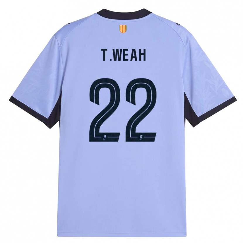 Danxen Donna Maglia Timothy Weah #22 Lavanda Nero Kit Gara Third 2026/27 Maglietta