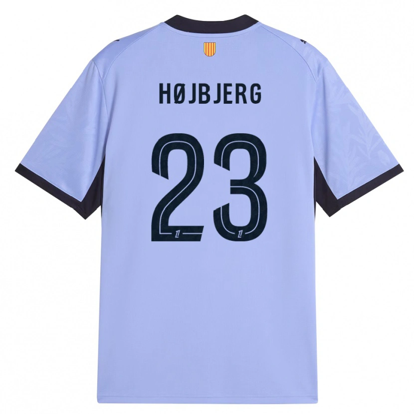 Danxen Donna Maglia Pierre-Emile Højbjerg #23 Lavanda Nero Kit Gara Third 2026/27 Maglietta