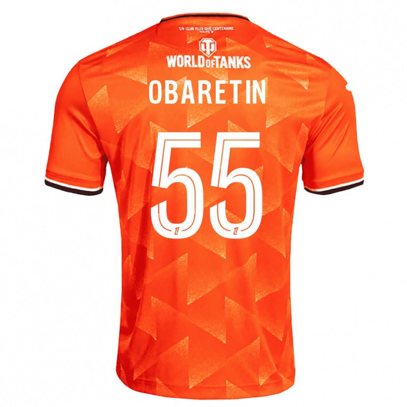 Danxen Donna Maglia Nosa Edward Obaretin #55 Arancio Bianco Nero Kit Gara Home 2026/27 Maglietta