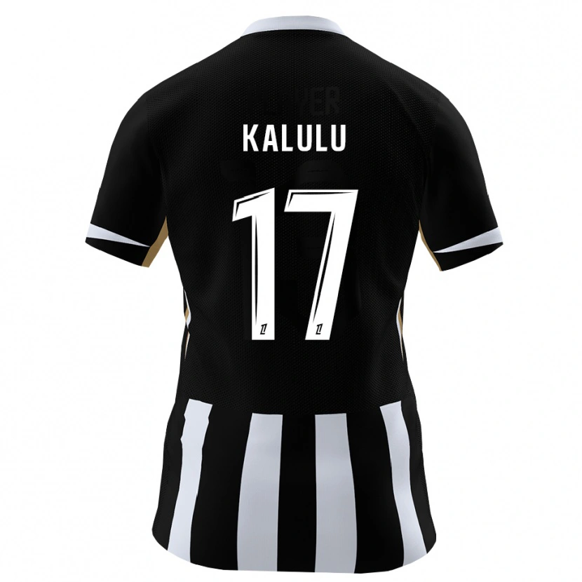 Danxen Donna Maglia Joseph Kalulu #17 Nero Blu Kit Gara Home 2026/27 Maglietta