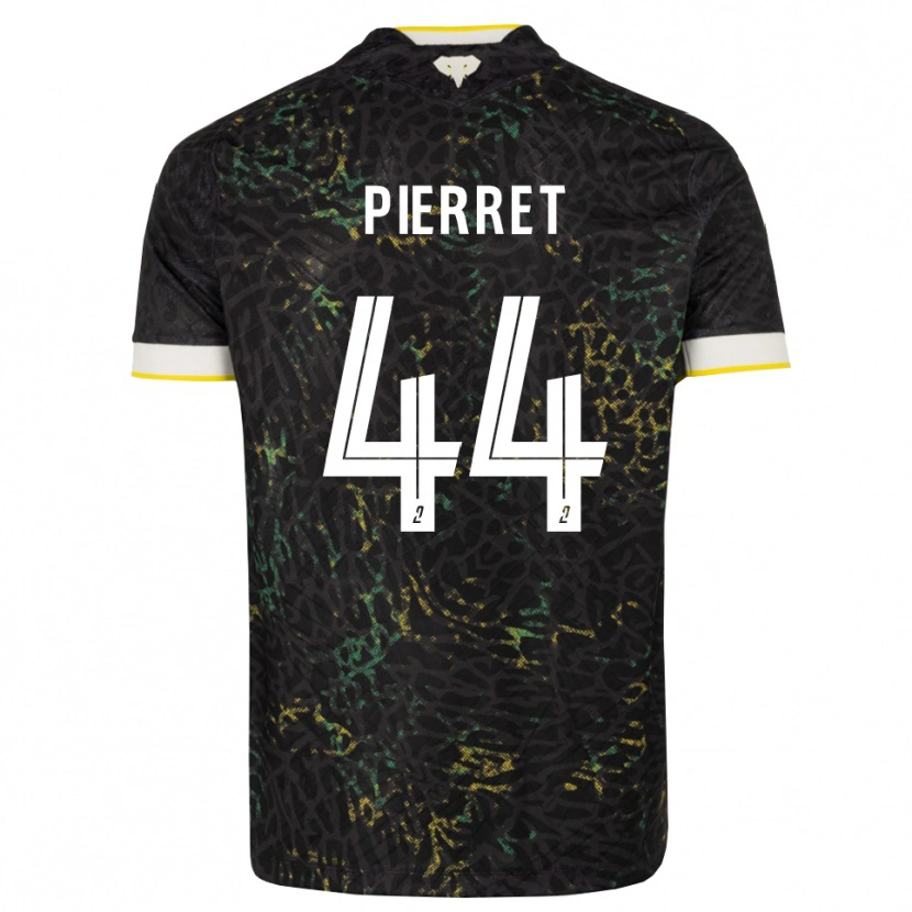 Danxen Donna Maglia Balthazar Pierret #44 Nero Bianco Giallo Kit Gara Away 2026/27 Maglietta