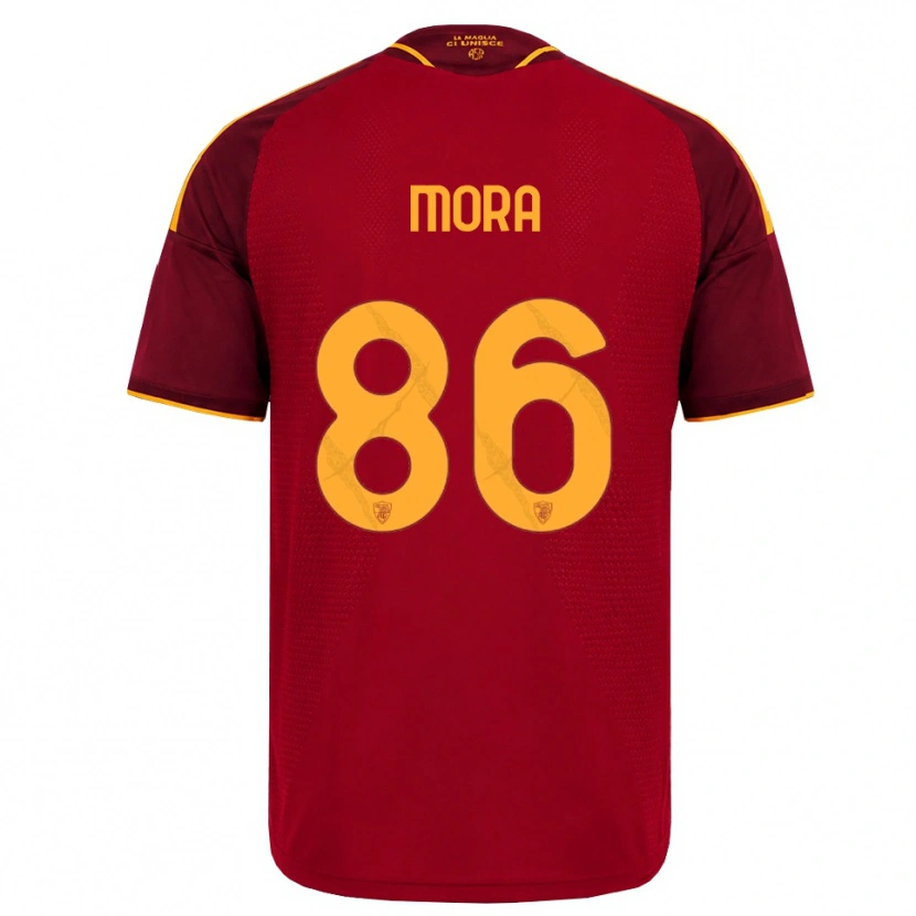 Danxen Bambino Maglia Rodrigo Mora #86 Rosso Giallo Dorato Kit Gara Home 2026/27 Maglietta