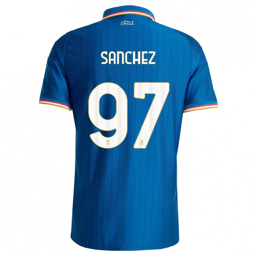 Danxen Bambino Maglia Robert Sánchez #97 Blu Bianco Rosso Kit Gara Home 2026/27 Maglietta