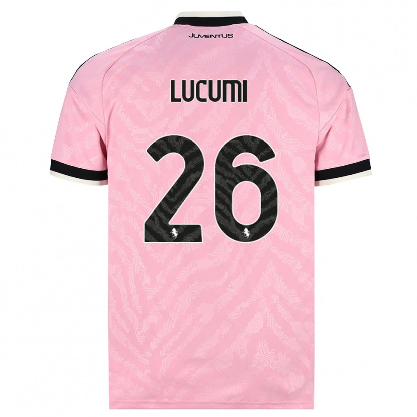 Danxen Bambino Maglia Jhon Lucumí #26 Rosa Nero Kit Gara Away 2026/27 Maglietta