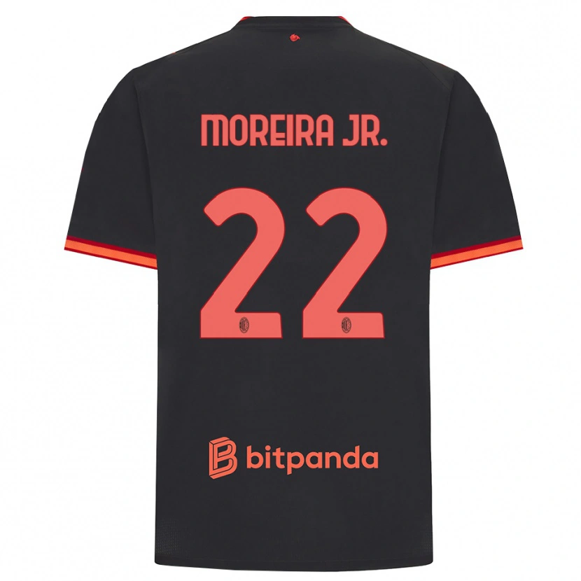 Danxen Bambino Maglia Diego Moreira #22 Rosso Nero Kit Gara Third 2026/27 Maglietta