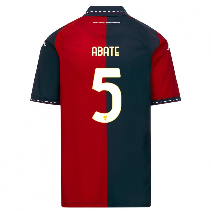 Danxen Bambino Maglia Giada Abate #5 Rosso Nero Bianco Kit Gara Home 2026/27 Maglietta