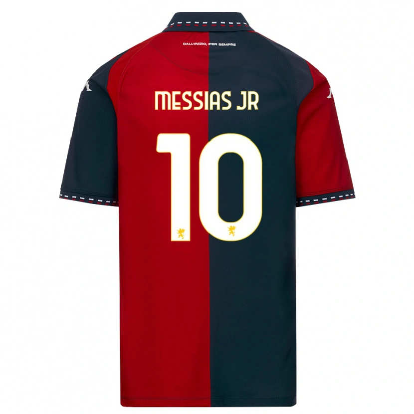 Danxen Bambino Maglia Junior Messias #10 Rosso Nero Bianco Kit Gara Home 2026/27 Maglietta