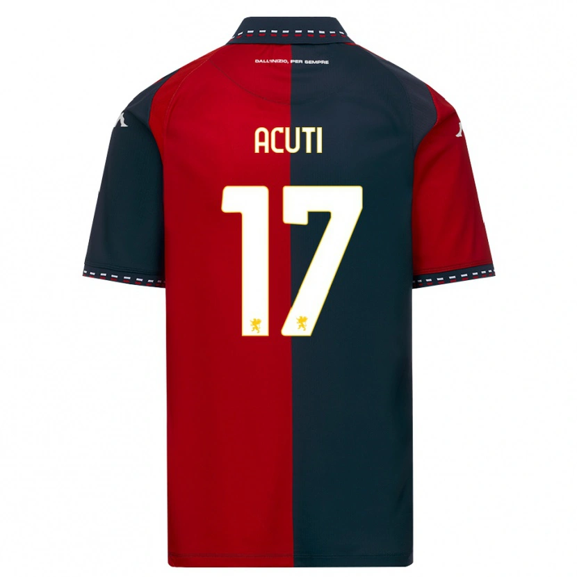 Danxen Bambino Maglia Arianna Acuti #17 Rosso Nero Bianco Kit Gara Home 2026/27 Maglietta