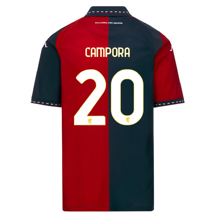 Danxen Bambino Maglia Alice Campora #20 Rosso Nero Bianco Kit Gara Home 2026/27 Maglietta
