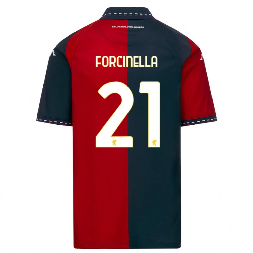 Danxen Bambino Maglia Camilla Forcinella #21 Rosso Nero Bianco Kit Gara Home 2026/27 Maglietta