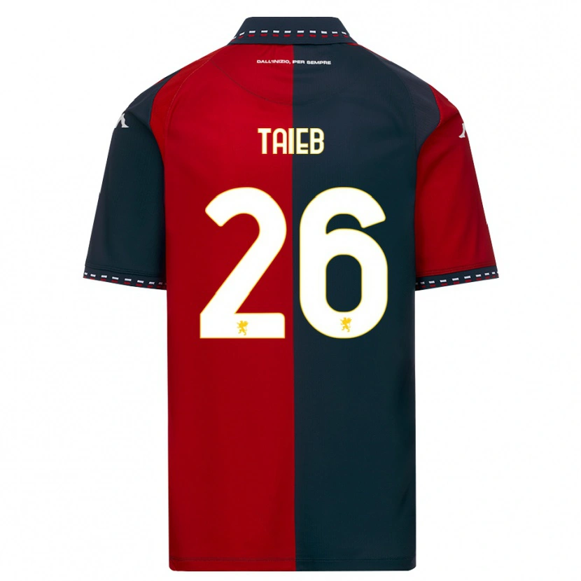 Danxen Bambino Maglia Chad Taieb #26 Rosso Nero Bianco Kit Gara Home 2026/27 Maglietta