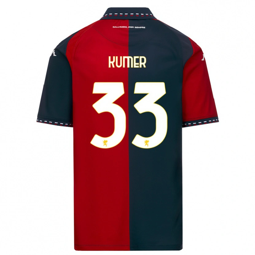 Danxen Bambino Maglia Alin Kumer Celik #33 Rosso Nero Bianco Kit Gara Home 2026/27 Maglietta