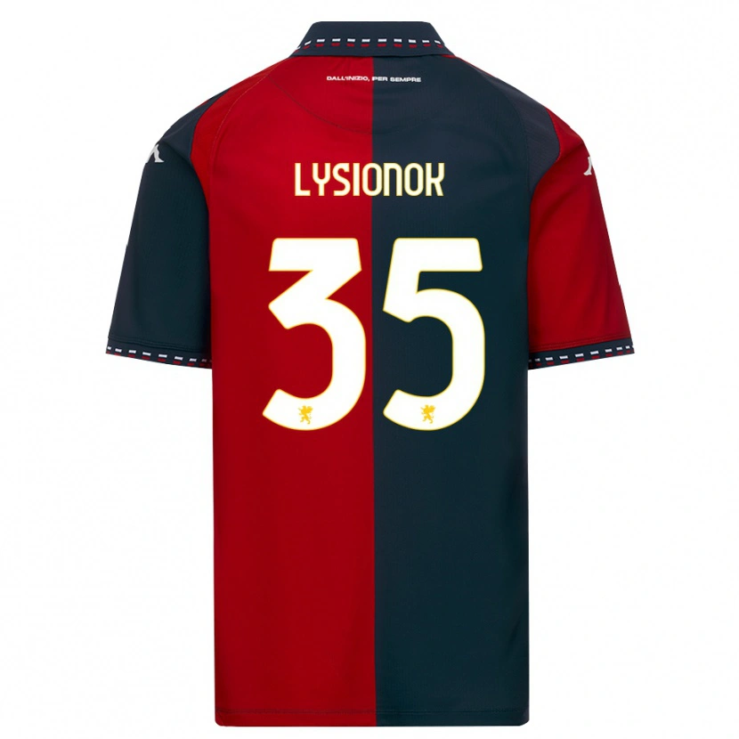 Danxen Bambino Maglia Ernestas Lysionok #35 Rosso Nero Bianco Kit Gara Home 2026/27 Maglietta