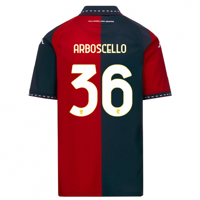 Danxen Bambino Maglia Riccardo Arboscello #36 Rosso Nero Bianco Kit Gara Home 2026/27 Maglietta