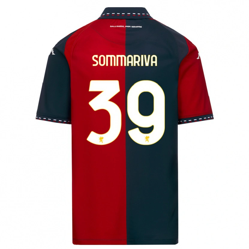 Danxen Bambino Maglia Daniele Sommariva #39 Rosso Nero Bianco Kit Gara Home 2026/27 Maglietta