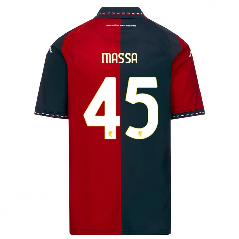 Danxen Bambino Maglia Alessandra Massa #45 Rosso Nero Bianco Kit Gara Home 2026/27 Maglietta