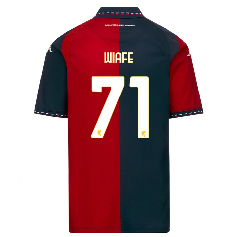 Danxen Bambino Maglia Samuel Wiafe #71 Rosso Nero Bianco Kit Gara Home 2026/27 Maglietta