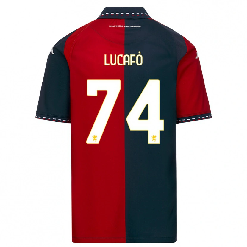 Danxen Bambino Maglia Sara Lucafò #74 Rosso Nero Bianco Kit Gara Home 2026/27 Maglietta