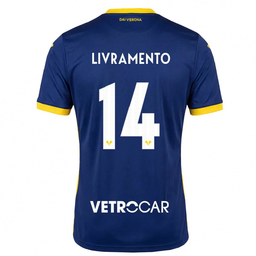 Danxen Bambino Maglia Dailon Livramento #14 Blu Reale Giallo Bianco Kit Gara Home 2026/27 Maglietta