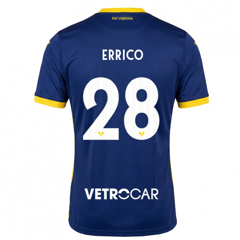 Danxen Bambino Maglia Emma Raffaella Errico #28 Blu Reale Giallo Bianco Kit Gara Home 2026/27 Maglietta