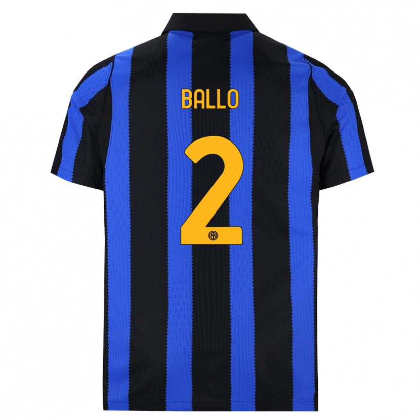 Danxen Bambino Maglia Lamine Ballo #2 Nero Blu Giallo Kit Gara Home 2026/27 Maglietta