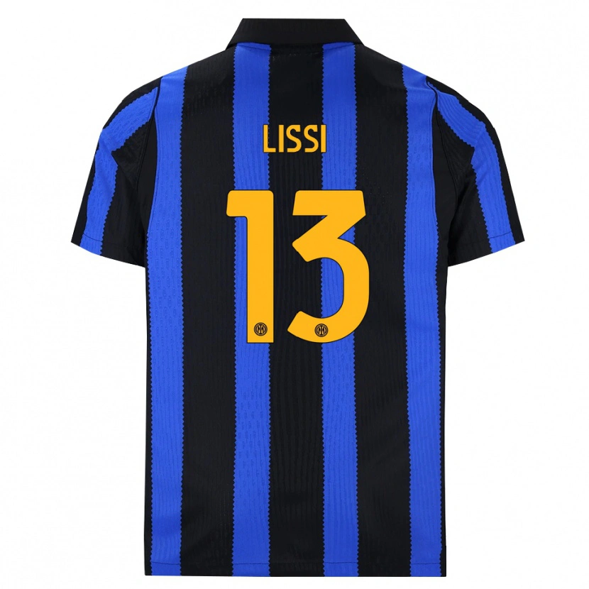 Danxen Bambino Maglia Thomas Lissi #13 Nero Blu Giallo Kit Gara Home 2026/27 Maglietta