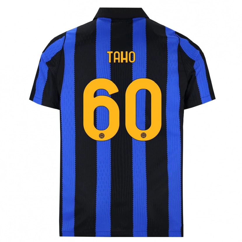 Danxen Bambino Maglia Alain Taho #60 Nero Blu Giallo Kit Gara Home 2026/27 Maglietta