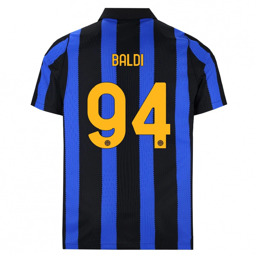 Danxen Bambino Maglia Rachele Baldi #94 Nero Blu Giallo Kit Gara Home 2026/27 Maglietta