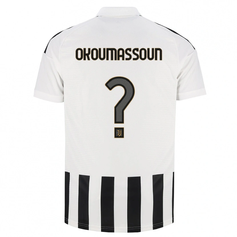 Danxen Bambino Maglia Ismaele Okoumassoun #0 Nero Bianco Marrone Kit Gara Home 2026/27 Maglietta