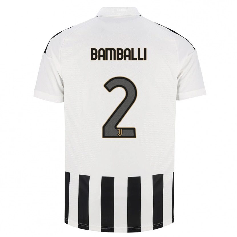 Danxen Bambino Maglia Léo Bamballi #2 Nero Bianco Marrone Kit Gara Home 2026/27 Maglietta