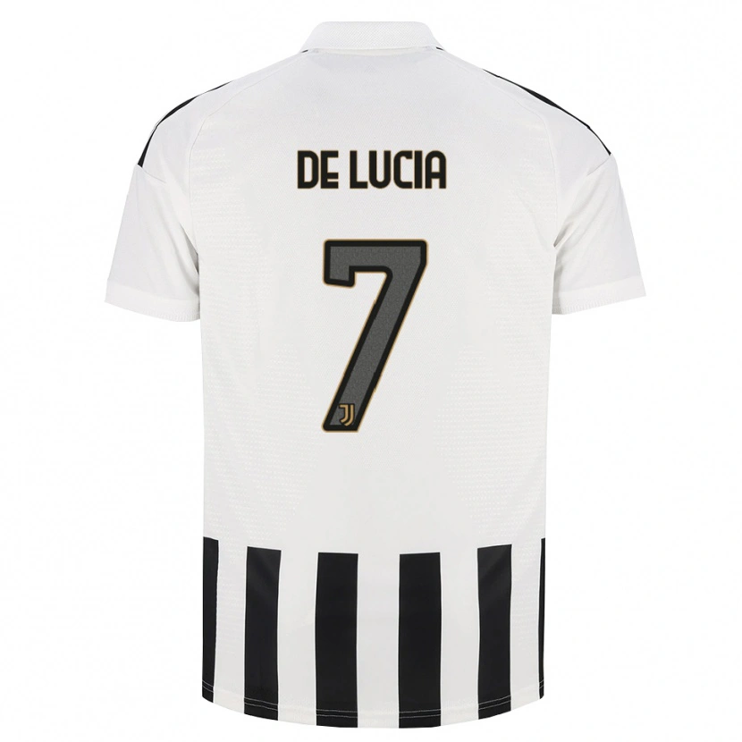 Danxen Bambino Maglia Raffaele De Lucia #7 Nero Bianco Marrone Kit Gara Home 2026/27 Maglietta