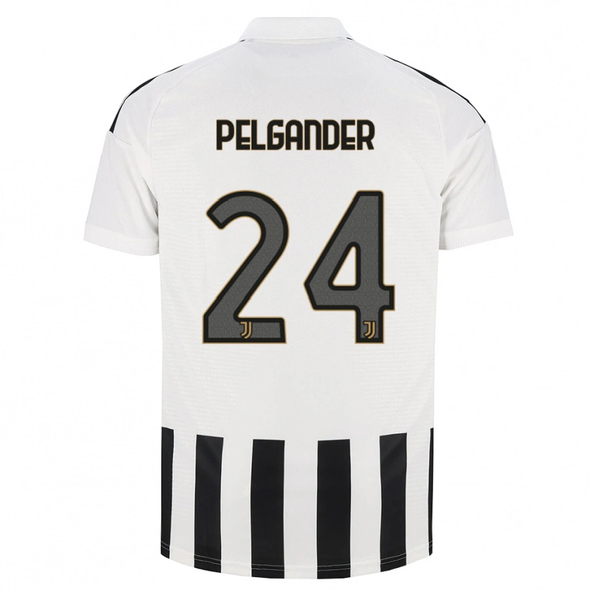 Danxen Bambino Maglia Elsa Pelgander #24 Nero Bianco Marrone Kit Gara Home 2026/27 Maglietta