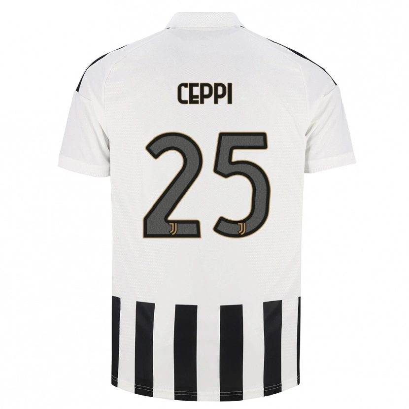 Danxen Bambino Maglia Paolo Ceppi #25 Nero Bianco Marrone Kit Gara Home 2026/27 Maglietta