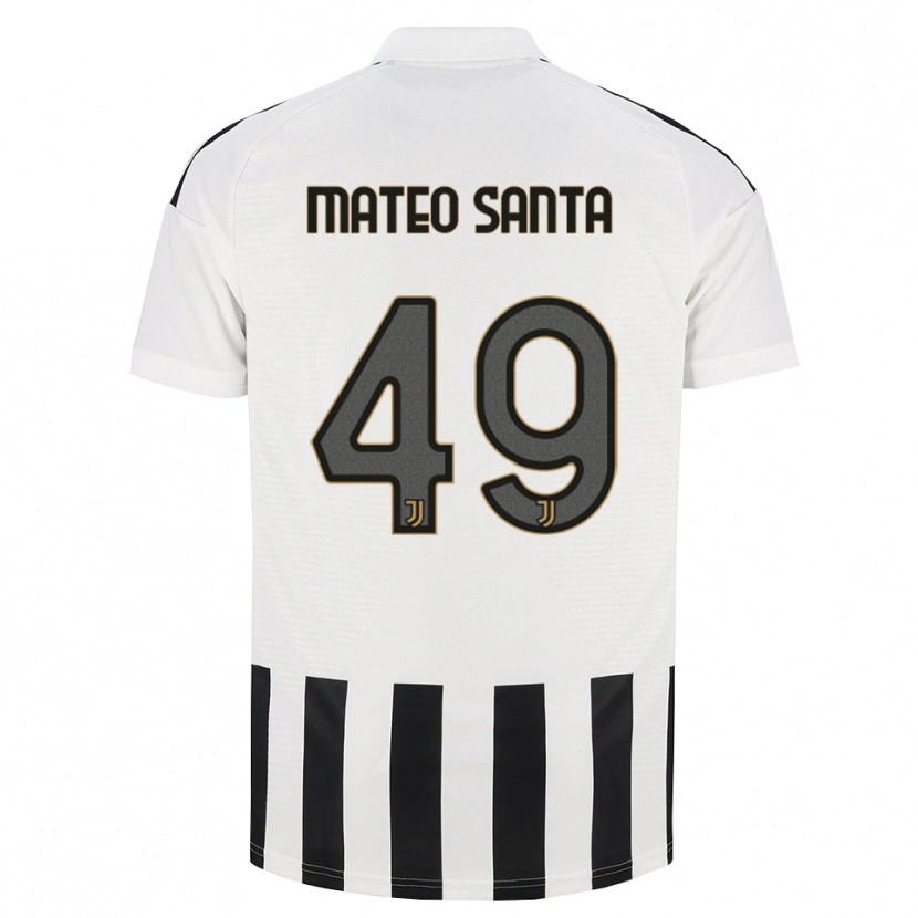 Danxen Bambino Maglia Mateo Santa Maria #49 Nero Bianco Marrone Kit Gara Home 2026/27 Maglietta