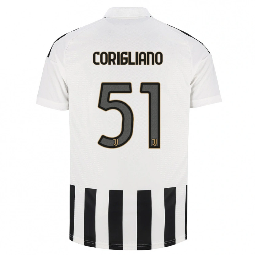 Danxen Bambino Maglia Thomas Corigliano #51 Nero Bianco Marrone Kit Gara Home 2026/27 Maglietta