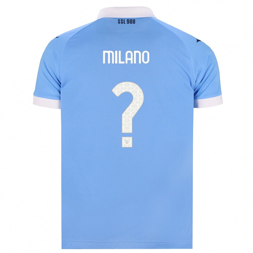 Danxen Bambino Maglia Alessandro Milano #0 Azzurro Nero Bianco Kit Gara Home 2026/27 Maglietta