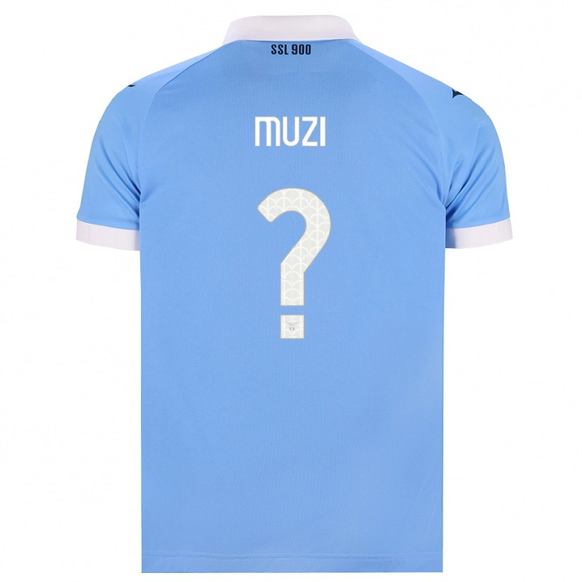 Danxen Bambino Maglia Pietro Muzi #0 Azzurro Nero Bianco Kit Gara Home 2026/27 Maglietta