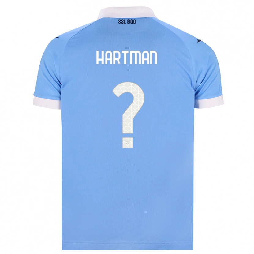 Danxen Bambino Maglia Thomas Hartman #0 Azzurro Nero Bianco Kit Gara Home 2026/27 Maglietta