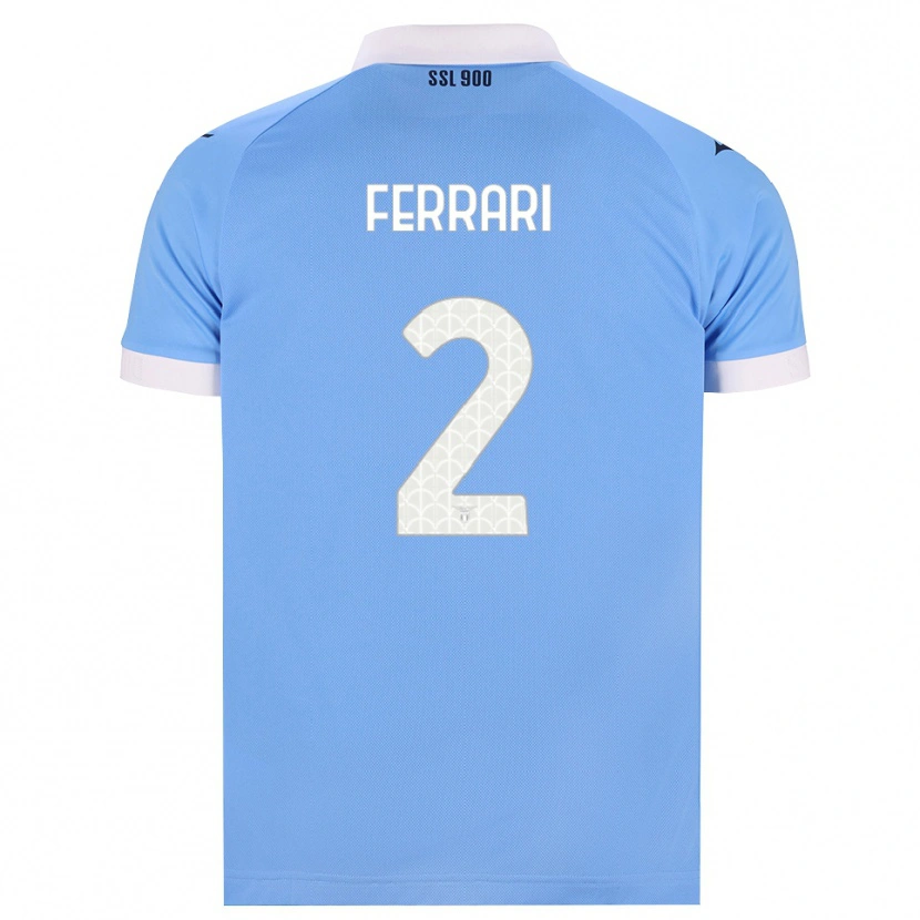 Danxen Bambino Maglia Lorenzo Ferrari #2 Azzurro Nero Bianco Kit Gara Home 2026/27 Maglietta
