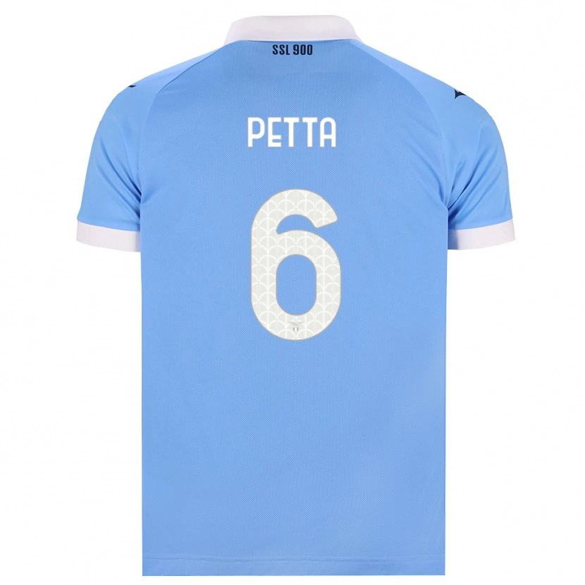 Danxen Bambino Maglia Andrea Petta #6 Azzurro Nero Bianco Kit Gara Home 2026/27 Maglietta