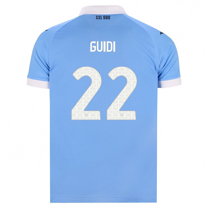 Danxen Bambino Maglia Emma Guidi #22 Azzurro Nero Bianco Kit Gara Home 2026/27 Maglietta