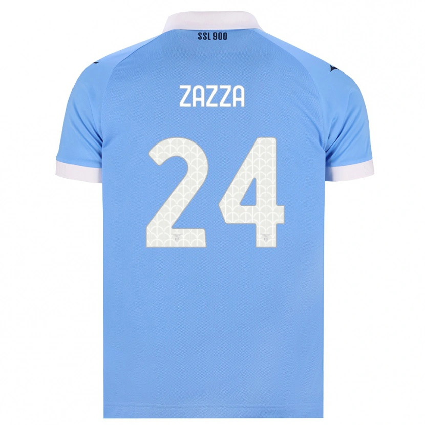 Danxen Bambino Maglia Matteo Zazza #24 Azzurro Nero Bianco Kit Gara Home 2026/27 Maglietta