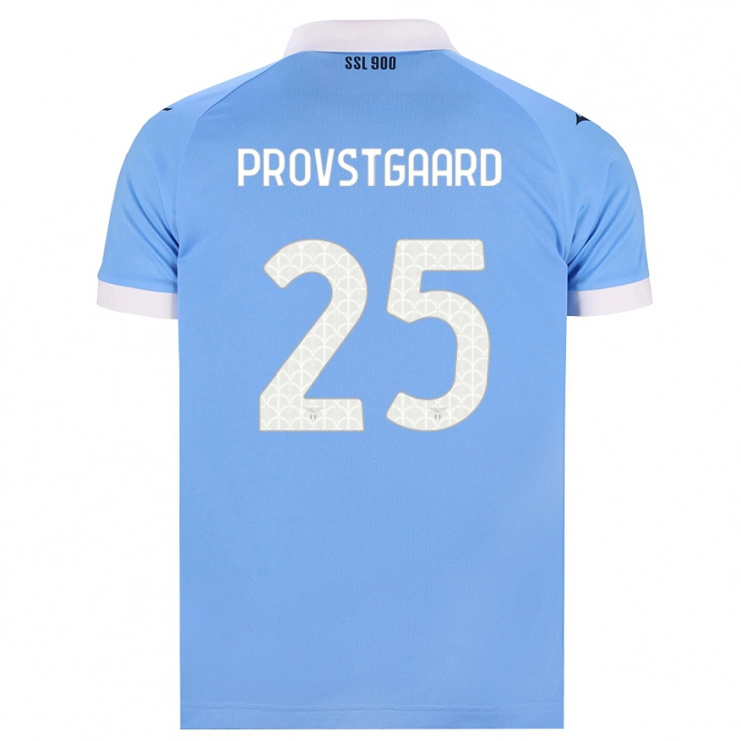 Danxen Bambino Maglia Oliver Provstgaard #25 Azzurro Nero Bianco Kit Gara Home 2026/27 Maglietta