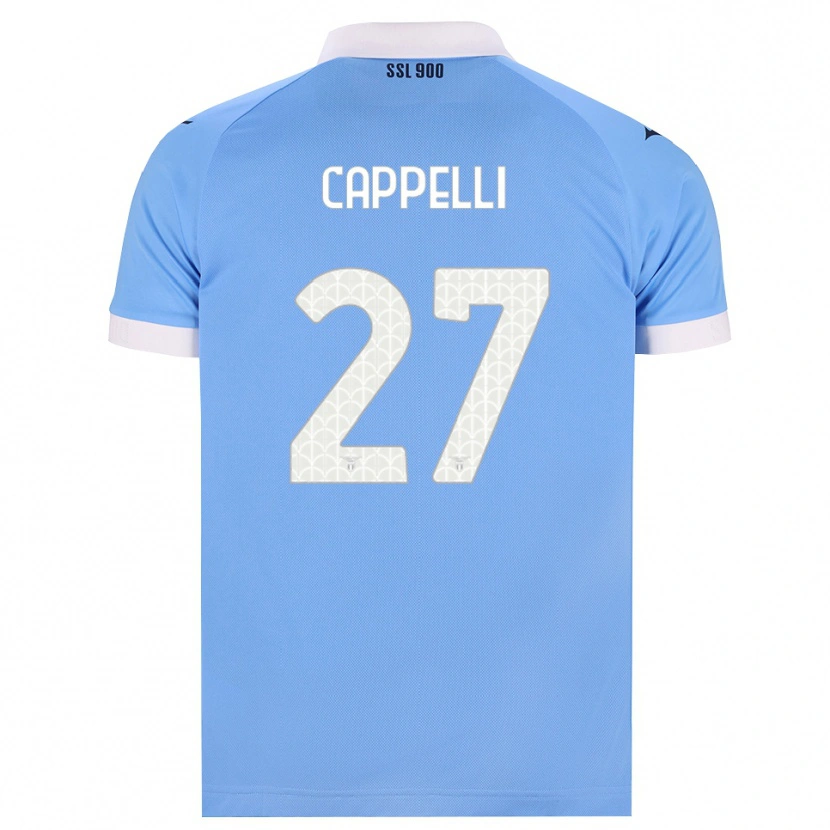 Danxen Bambino Maglia Tommaso Cappelli #27 Azzurro Nero Bianco Kit Gara Home 2026/27 Maglietta