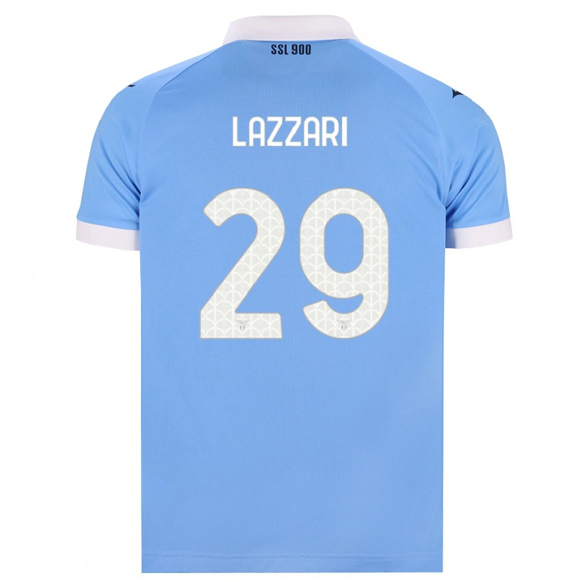 Danxen Bambino Maglia Manuel Lazzari #29 Azzurro Nero Bianco Kit Gara Home 2026/27 Maglietta
