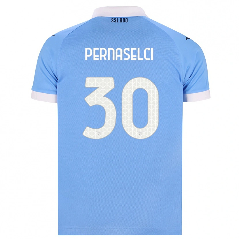 Danxen Bambino Maglia Leonardo Pernaselci #30 Azzurro Nero Bianco Kit Gara Home 2026/27 Maglietta
