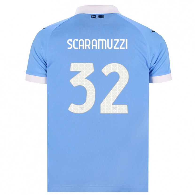Danxen Bambino Maglia Chiara Scaramuzzi #32 Azzurro Nero Bianco Kit Gara Home 2026/27 Maglietta